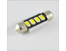 Светодиодная лампа SLS LED с обманкой компьютера под цоколь SV8,5(C5W) 36mm 4-5630 Белый