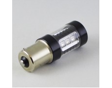 Светодиодная лампа в указатель поворота, под цоколь 1156(P21W)(BA15S) 16*3030 9-30V Жёлтая