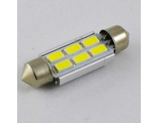 Светодиодная лампа SLS LED с обманкой компьютера под цоколь SV8,5(C5W) 39mm 6-5630 Белый