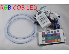 Светодиодные кольца RGB (ангельские глазки) 112-100 мм. COB суперяркие ПАРА