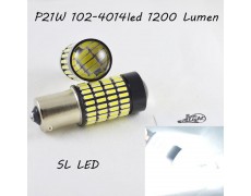 Автомобильная лампа SLP LED 102-4014 SMD в задний ход с цоколем 1156(P21W)(BA15S)(R5W) Белый