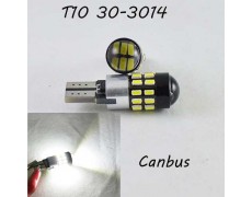 Автомобильная лампа в габарит SL LED, Цоколь W5W(T10) с обманкой компьютера 30-3014 12 В. 6000К