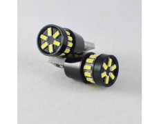Светодиодная лампа в габарит SLS LED с обманкой под цоколь W5W(T10) 18 светодиодов типа 3014, 12 В. Белый