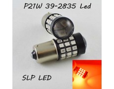 Светодиодная автомобильная лампа SLP LED с цоколем 1156(P21W)(BA15S) 39-2835 9-30V Красный