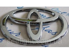 Автомобильный логотип Toyota 12*8 см. Хром накладнка