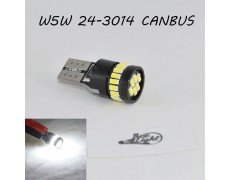 Светодиодная лампа SL LED с обманкой, цоколь W5W(T10) 24 LED 3014, 12 В. Белый