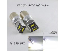 Светодиодная лампа с обманкой, SL LED, Цоколь BA15D(1157)(P21/5W), 9 LG CSP LED, 45W Белый