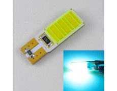 Светодиодная автомобильная лампа SL LED Цоколь T10 (W5W) с обманкой компьютера 12С COB 3W Голубой