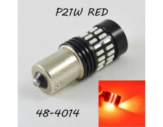 Светодиодная авто лампа SLP LED 48-4014 с цоколем 1156(P21W)(BA15S) 9-30V Красный