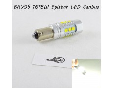 Мощная светодиодная лампа SLP LED с цоколем BAY9S (H21W) (H6W) Epistar 80W 9-30V Белый Canbus
