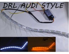 Дневные ходовые огни SL LED, стиль Audi, с динамическим указателем поворота, длина от 50 до75 см.