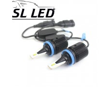LED лампы в головной свет серии SM1 Цоколь H11, H8, H9, 20W, 2800 Люмен/Комплект 6000K