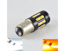 Светодиодная автомобильная лампа SLP LED с цоколем 1157(P21/5W)(BAY15D) 40 3030 led жёлтый/белый