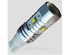 Светодиодная автомобильная лампа T10-Cree-25W-9-30V-5000К-Линза