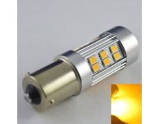 Светодиодная лампа SLP LED в сигнал указателя поворота Цоколь1156(PY21W)(BAU15S) 27-2835 SMD Желтый