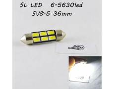 Светодиодная лампа SLS LED цоколь SV8,5(C5W) 36mm 6-5630 Белый