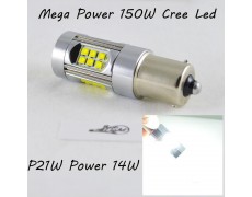 Светодиодная лампа SLP LED Cree в задний ход автомобиля с цоколем 1156(BA15S,P21W) 150W 9-30V 1400lm Белый