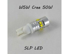 Яркая светодиодная лампа SLP LED с цоколем T10 (W5W) Cree 50W 9-30V Белый