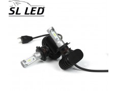 Установочный набор LED ламп в основные фонари SLP S1-LED Цоколь H7, 21W, 3250 Люмен/Комплект