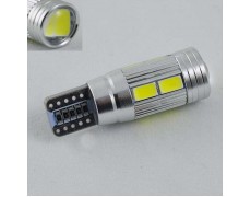 Светодиодная лампа в габарит SLS LED цоколь T10 (W5W) с обманкой,светодиоды 5630 12В. Линза