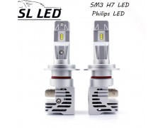 LED лампы в головной свет серии SM3 Цоколь H7 (PK22s), 25W, 5000 Люмен/Комплект
