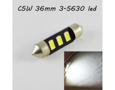 Светодиодная лампа SLS LED цоколь SV8,5(C5W) 36мм 3-5630 Белый