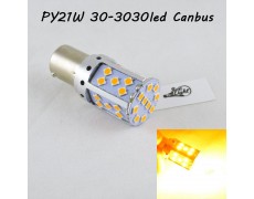 LED лампа в поворот PY21W(1156)(BAU15S) SL35-3030 led Янтарный с обманкой