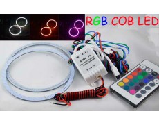 Светодиодные кольца RGB (ангельские глазки) 90-102 мм. COB суперяркие ПАРА