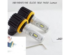 LED лампы в головной свет серии SLC10 Цоколь H11/H8/H9, 16W, 2400 Люмен/Комплект