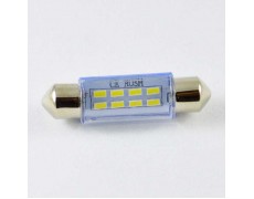 Светодиодная лампа под цоколь SV8,5(C5W)(C10W) 42mm 3014 8 LED Белый