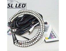 Светодиодные кольца RGB (ангельские глазки) 131,5 мм. SMD 5050 суперяркие 4 Кольца