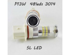 Автомобильная Led лампа SLP LED цоколь P13W (PSX26W) 48-3014 leds 9-30V дневные ходовые огни/ПТФ 6000К