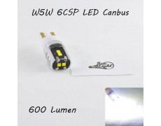 Led лампа в габарит SLP LED, цоколь W5W(T10) 6-CSP LG led, 9-30 В. Белый, Canbus