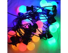 Led гирлянды, белт лайт SL LIGHT шар G50 10 метров 20 ламп разноцветные, молочная колба