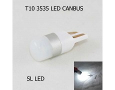 LED лампа в габарит SL LED, с обманкой, can bus, цоколь W5W(T10) Osram led 3030 12 В. Белый 6000K