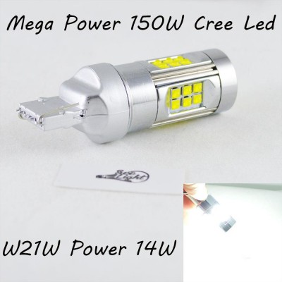 Светодиодная лампа SLP LED Cree в задний ход автомобиля с цоколем 7440(T20,W21W) 150W 9-30V 1400lm Белый