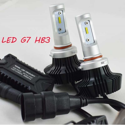 Комплект LED ламп в головной свет серии G7 цоколь HB3/9005 24W 4000 Люмен/Комплект 6000К