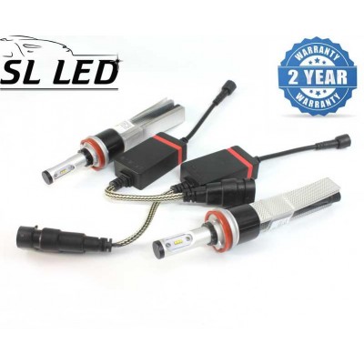 LED лампы в головной свет серии SLP7С Цоколь H11,H8, H9, 29W, 3600 Люмен/Комплект