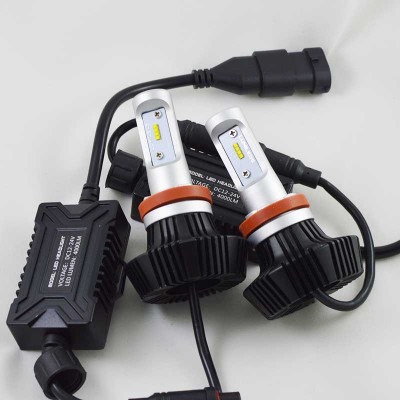 LED лампы в головной свет G7 цоколь Н11 24W 4000 Люмен/Комплект 6000K