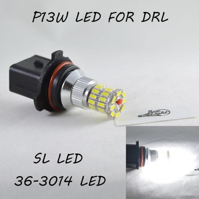 Автомобильная Led лампа SLP LED цоколь P13W (PSX26W) 36-014 LED 9-30V в ДХО, 6000К