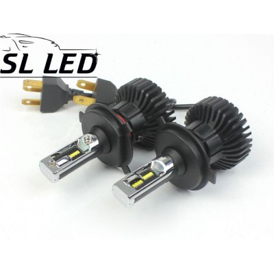 LED лампы в головной свет серии SX5 Цоколь H4, 25W, 3000 Люмен/Комплект