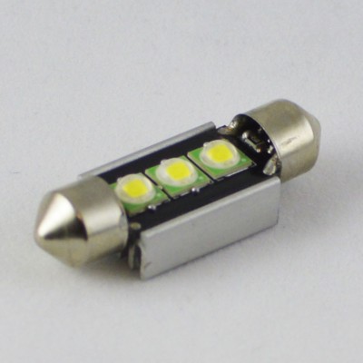 Светодиодная лампа SLP Led с встроеной обманкой бортового компьютера SV8,5(C5W)-36mm-9W LED Белый