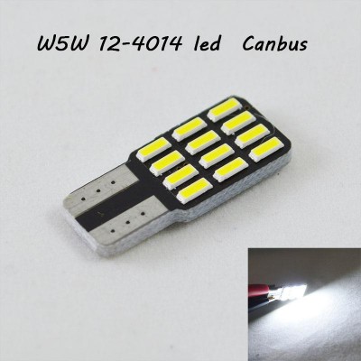 Светодиодная авто лампа SL LED в подсветку, цоколь T10(W5W) 12-4014 12-14V. Белый