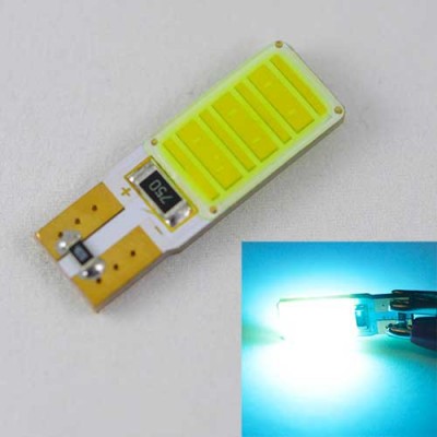Светодиодная автомобильная лампа SL LED Цоколь T10 (W5W) с обманкой компьютера 12С COB 3W Голубой
