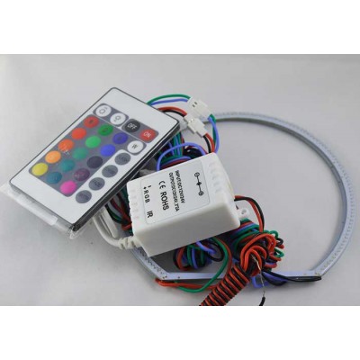 Светодиодные кольца RGB (ангельские глазки) 129-119 мм. COB суперяркие ПАРА