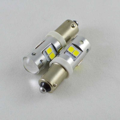 Светодиодная автомобильная лампа SLP LED в габариты с цоколем BA9S(H4W) 8-2835 led