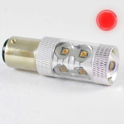 Светодиодная автомобильная лампа с цоколем 1157 (P21/5W)(BAY15D) Osram LH CPDP 30W 9-30V-Красный