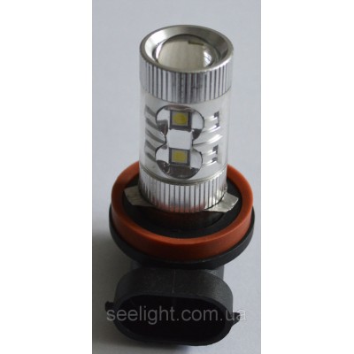 Светодиодная лампа SLP LED в противотуманные фонари с цоколем H11 Epistar 60W 9-30V 950lm Белый