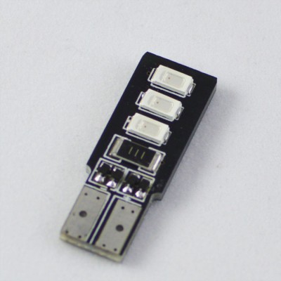 Светодиодная лампа в повторитель поворота с обманкой T10(WY5W) 6-5630 12V Желтый