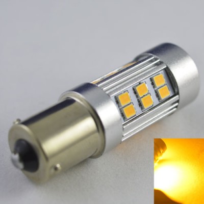 Светодиодная лампа SLP LED в сигнал указателя поворота Цоколь1156(PY21W)(BAU15S) 27-2835 SMD Желтый